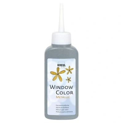 Afbeelding van KREUL Metallic Zilveren Raamverf Window Color 80ml