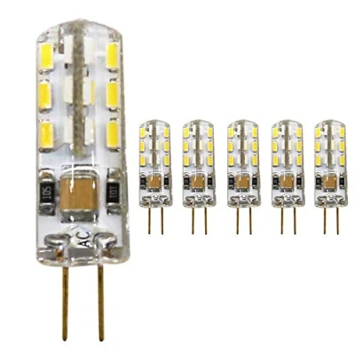 Afbeelding van Mengjay®, 5 x G4 LED lamp kralen 1,5 watt, AC 220 240 V, warm wit 3000 K lampen, 24 SMD 3014 Leds 360 stralingshoek (220V)