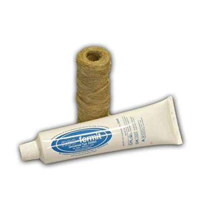Afbeelding van Schroefdraadafdichtingsset: Afdichtingshennep 80 g spoel + neo fermit afdichtingspasta 150