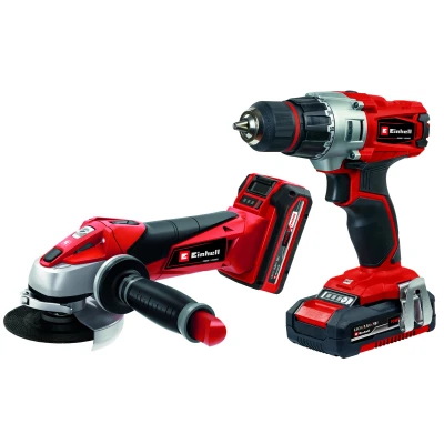 Afbeelding van Einhell TE TK 18 Li Kit V/1.5 Ah/3.0 Ah (Accu Boor /Schroefmachine/Accu Haakse slijper) 2 accu&quot;;s