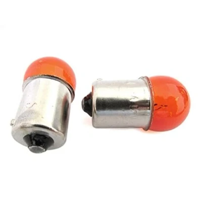 Afbeelding van CARALL 2 stuks halogeenlampen 12 V voor auto (RY10W BAU15S 12V 10W oranje)