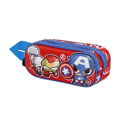 Afbeelding van Marvel The Avengers Impact 3D Dubbele Etui, Rood, 22 x 9,5 cm, Eén maat, Etui