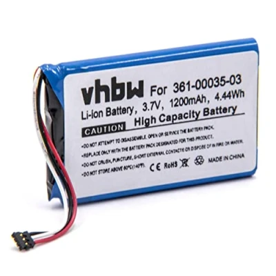 Afbeelding van vhbw Accu compatibel met Garmin Edge 800, Approach G7, Touring, 810 GPS Navigation Navi (1200 mAh, 3,7 V, Li Polymeer)