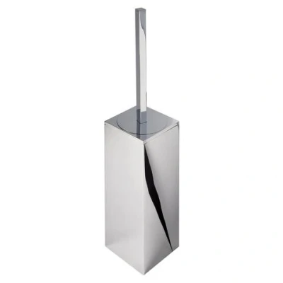 Afbeelding van WC Borstel Geesa Modern Art Chroom Wandmodel Zwarte