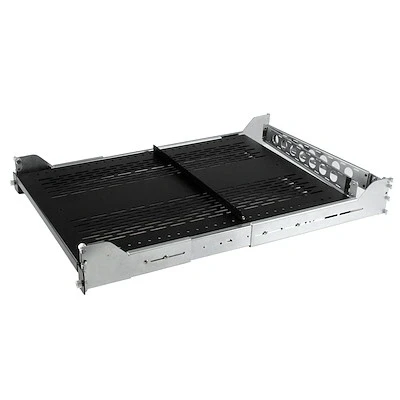 Afbeelding van 2U geventileerd uitschuifbaar server rack schap met kabelmanagement