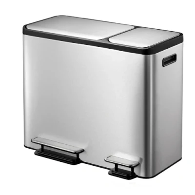 Afbeelding van EKO EcoCasa Step Bin 30 + 15 liter mat/rvs