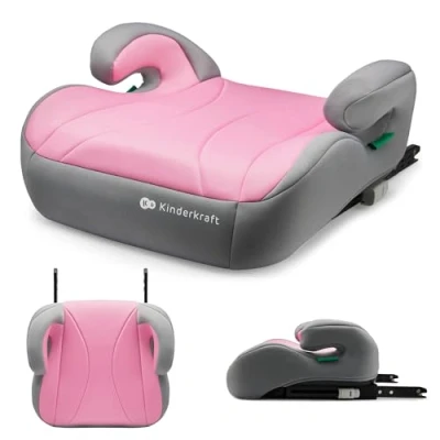 Afbeelding van Kinderkraft I BOOST lichtgewicht Zitverhoger met ISOFIX bevestigd SIZE 135 150 cm Roze