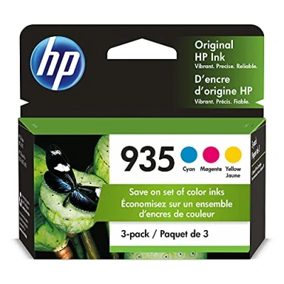 Afbeelding van HP 935 3 inktcartridges Cyaan, Magenta, Geel C2P20AN, C2P21A, C2P22AN OEM Combo Cyan, Yellow