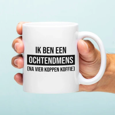 Afbeelding van Mok Ik Ben Een Ochtendmens van Ditverzinjeniet