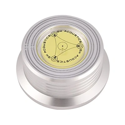 Afbeelding van VBESTLIFE Ring Record Stabilizer Disc Turntable Bubble Level 50 / 60Hz Plate met voor LP Player (zilver)