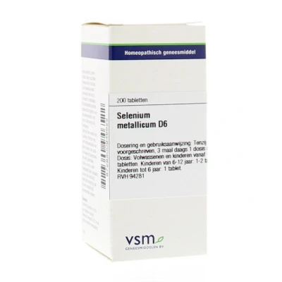 Afbeelding van Vsm Selenium metallicum D6, 200 tabletten