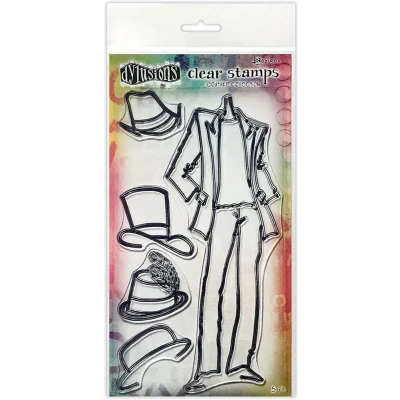 Afbeelding van Ranger Dylusions Couture Clear Stamp Man About Town DYB78364 Dyan Reaveley (10 21)