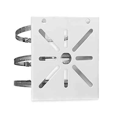 Afbeelding van WiTi Universele verticale paalbevestiging voor beveiligingscamera, massief metalen montagehoekbeugel met lussen, geschikt CCTV camera&#039;s (middelgroot)