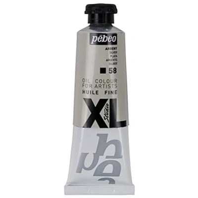 Afbeelding van Pébéo Fijne olie XL zilverolie zilver pebeo olieverf 37 ml, ml