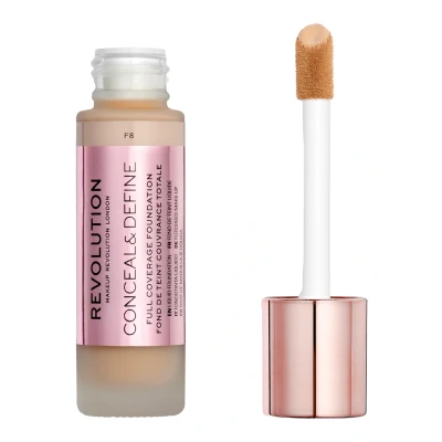Afbeelding van Makeup Revolution Conceal &amp; Define Foundation Foundation, Dames, Maat: 23 ml, F8