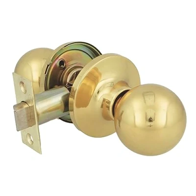 Afbeelding van AMIG 004654 deurknop 611 gepolijst messing 11127 (doorgang)