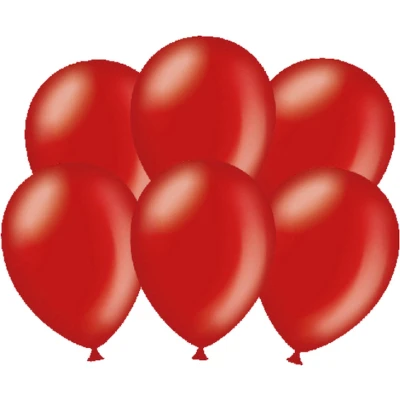 Afbeelding van Party balloons Metallic ruby (6pcs)