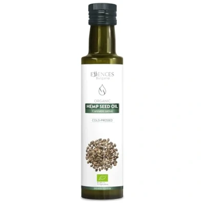 Afbeelding van Essences Bulgaria Biologische Hennepzaadolie 250ml 100% Natuurlijke Koudgeperste Olie Extra Premium Kwaliteit Rijk aan Omega&#039;s Dipjes Salades Geen Additieven of Conserveringsmiddelen