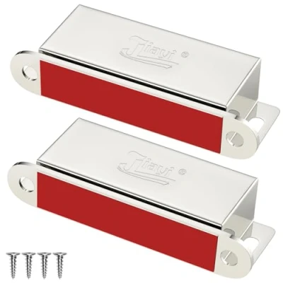 Afbeelding van Kastmagneten Jiayi 2 Stuks Sterke magnetische deurvanger 30KG Trek kastvangsten Vergrendelingen Hardware Roestvrijstalen deurmagneten voor keuken Garderobe Magneet Deurdranger Kastdeur Deursluiting
