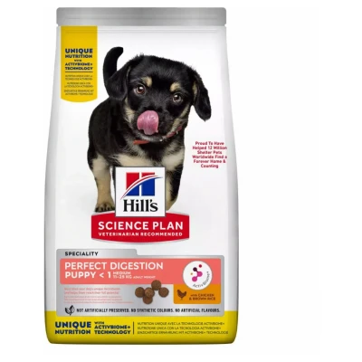 Afbeelding van Hill&#039;s Puppy Perfect Digestion Medium Kip&amp;Bruine Rijst Hondenvoer 2.5 kg