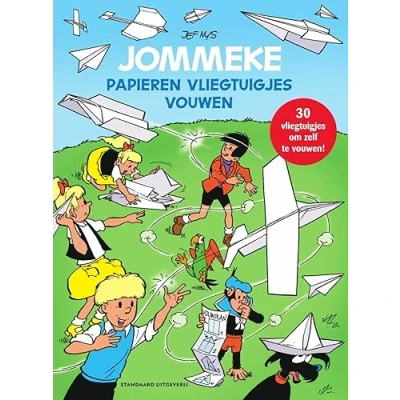 Afbeelding van Papieren vliegtuigjes vouwen met Jommeke (Paperback)
