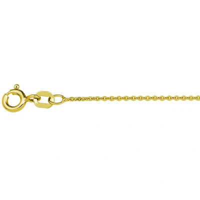 Afbeelding van Collier Anker Plat 1,1 Mm 41 + 4 Cm 3 Micron Zilver Verguld (Geel)