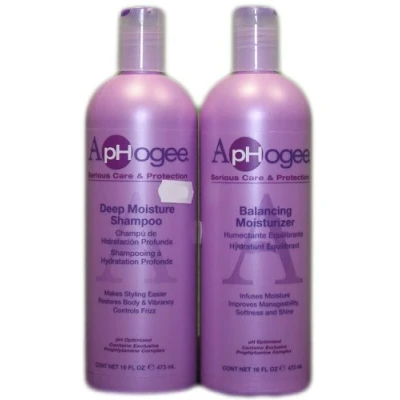 Afbeelding van ApHogee Deep Moisture Shampoo en Balancing Moistuizer