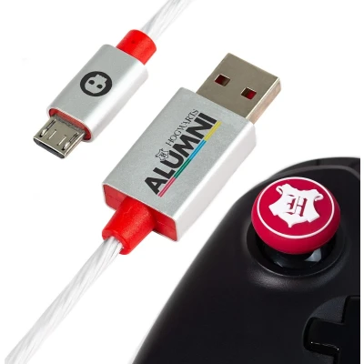 Afbeelding van Harry Potter Official LED Micro USB Cable &amp; Thumb Grips for PS4, Xbox One Mobile