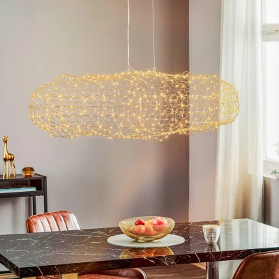 Afbeelding van By Rydens hanglamp &#039;Hayden&#039; gouden modern led lamp 20w 115cm