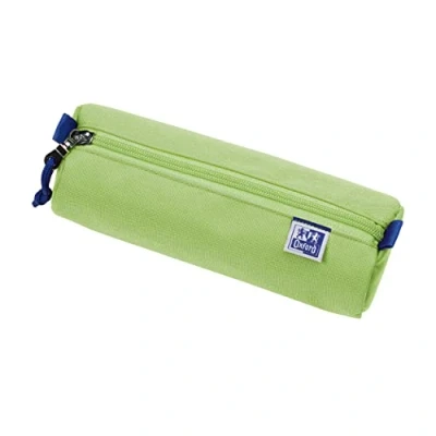 Afbeelding van Oxford, Potloodetuis, Krabbelrol, polyester, rond, groá, lichtgroen