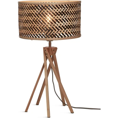 Afbeelding van Good&amp;Mojo Tafellamp Java Bamboe 5 Poot Naturel Zwart 32x32x56cm