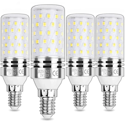 Afbeelding van HZSANUE E14 LED Maïs Lampen 12W, 100W Gloeilampen Equivalent, 3000K Warm Wit, 1350Lm, Edison Schroef Lampen, niet Dimbaar, Pakket van 4