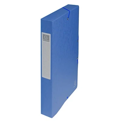 Afbeelding van Exacompta Elastobox Exabox Blauw, Rug Van 4 Cm