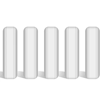 Afbeelding van stonylab 5 Pack PTFE Roerstaven Set, 30 mm Gecoat Roerstaafjes Roer Bar Set Magnetisch Witte Roermixer voor Roerders
