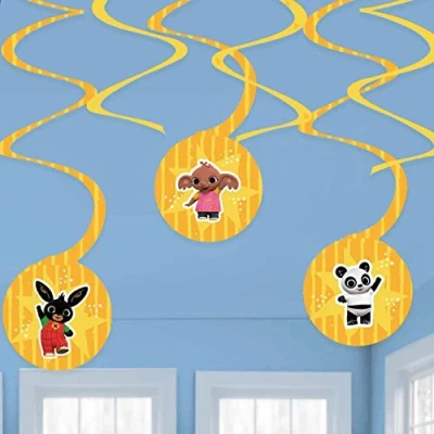 Afbeelding van Bing hangdecoratie swirls 30 60cm 6 stuks