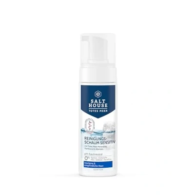 Afbeelding van Salthouse Dode Zee Therapie Reinigingsschuim Sensitive, zacht reinigend, met panthenol en allantoïne voor droge gezichtshuid, 150 ml