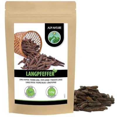Afbeelding van Lange hele peper (125g), 100% natuurlijke pepersticks, zonder toevoegingen, veganistisch