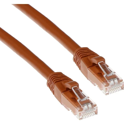 Afbeelding van ACT IB2207 U/UTP CAT6A Patchkabel Snagless Bruin 7 meter