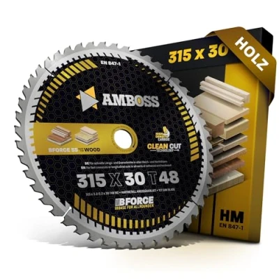 Afbeelding van HM cirkelzaagblad 315x30 Z48 wisseltand voor hout Allround. AMBOSS WERKZEUGE® zaagblad 315 mm comp. Atika HT Metabo TKHS Holzstar FKS Makita 2712 Scheppach TS315. TS315GT.TS4010 en
