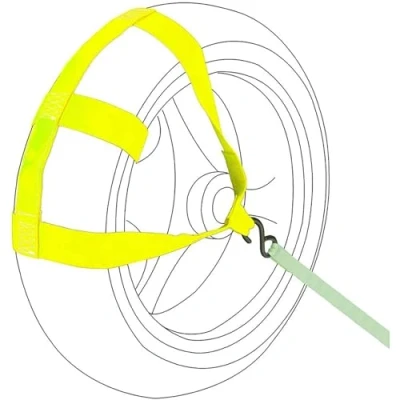 Afbeelding van Oldbones Universele Motorfiets vastbinden riemen Achterwiel Tie Down Bandjes Transport Bar Strap in Fluorescerend Geel