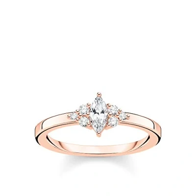 Afbeelding van Thomas Sabo TR2325 416 14 48 Ring Dames 925er Zilver roségoud verguld ringmaat