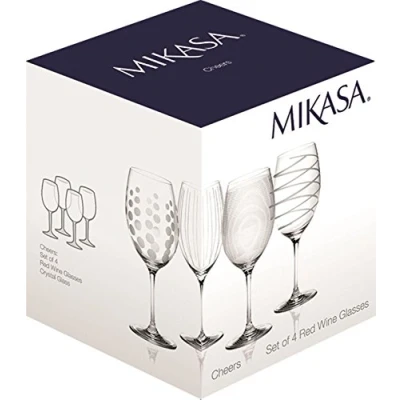 Afbeelding van Mikasa Wijnglazenset 685 Ml Transparant/zilver 4 Stuks