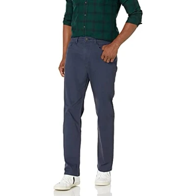 Afbeelding van Goodthreads Heren Standaard Straight Fit 5 Pocket Chino, Navy, 33W x 32L