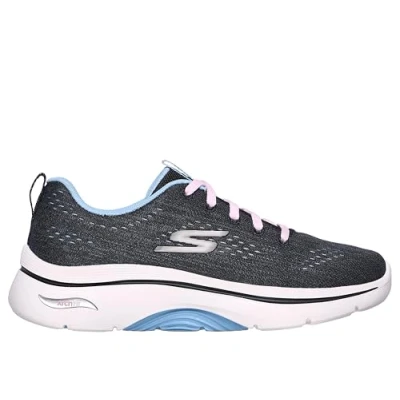 Afbeelding van Skechers Dames Go Walk Arch Fit 2.0 Vivid Sunset Sneaker, Zwart, 39 EU