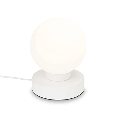 Afbeelding van Briloner Leuchten Tafellamp, tafellamp incl. kabelschakelaar, lichtbol, 1x E14, max. 25 Watt, wit, 126x157mm (DxH)