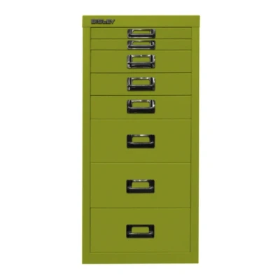 Afbeelding van BISLEY MultiDrawer, 29 delige serie, DIN A4, 8 laden, metaal, 604 groen, 38 x 27,9 59 cm