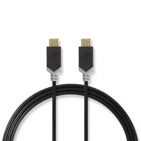 Afbeelding van USB C naar kabel 1 meter 3.0 (100% koper, Zwart)