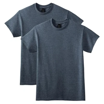 Afbeelding van Gildan Heren T shirt (verpakking van 2), Donkere Hei, L
