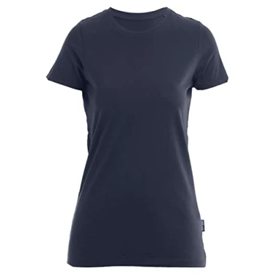 Afbeelding van Damesshirt &#039;Luxury Roundneck Tee&#039; met korte mouwen Navy L