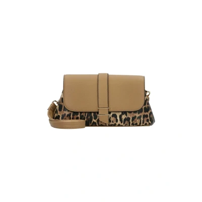 Afbeelding van Gabor schoudertas Sahar Flap Bag No Zip Mixed Leo Lichtbruin